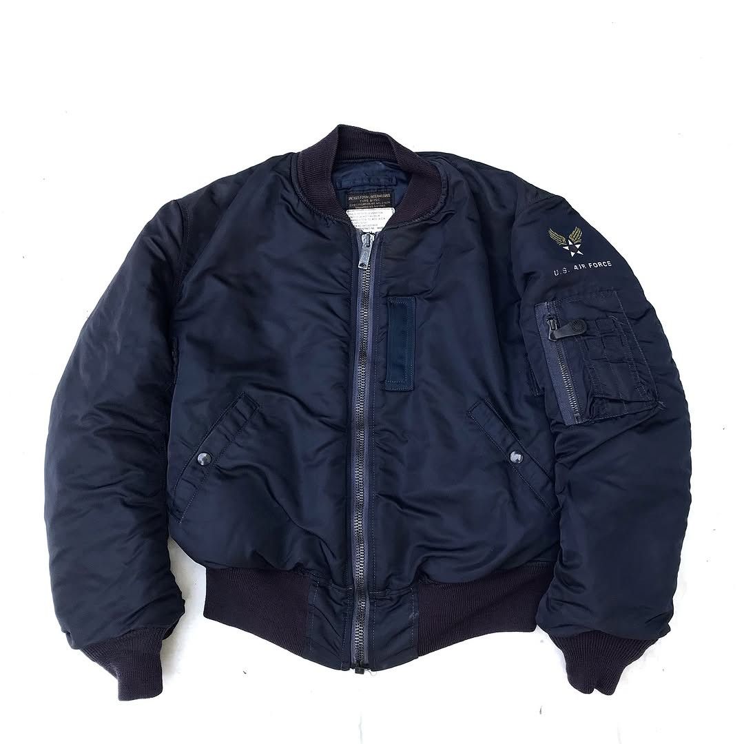 Vintage Alpha Industries B-15C Flight Jacket Navy 50s Mod 50's