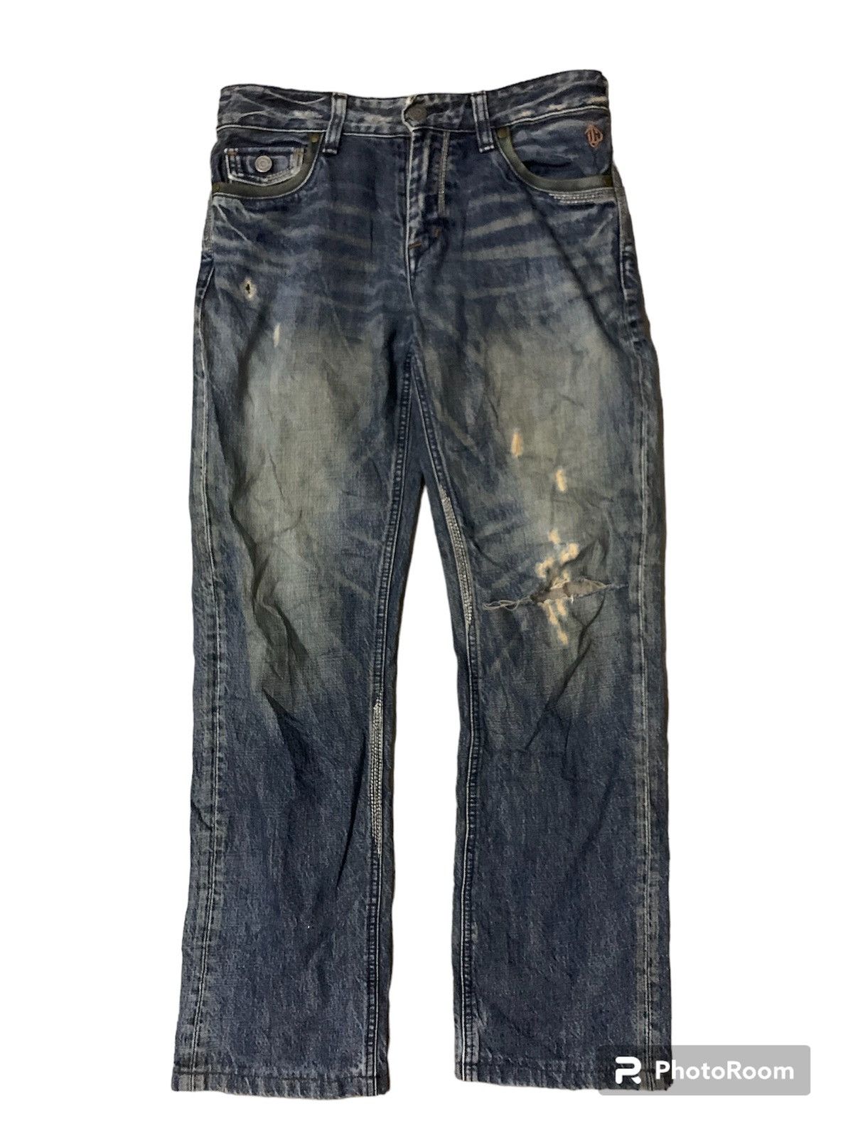 Big John × Japanese Brand Nice Design Big John Flare Denim Jeans Size US 33 - 1 Thumbnail