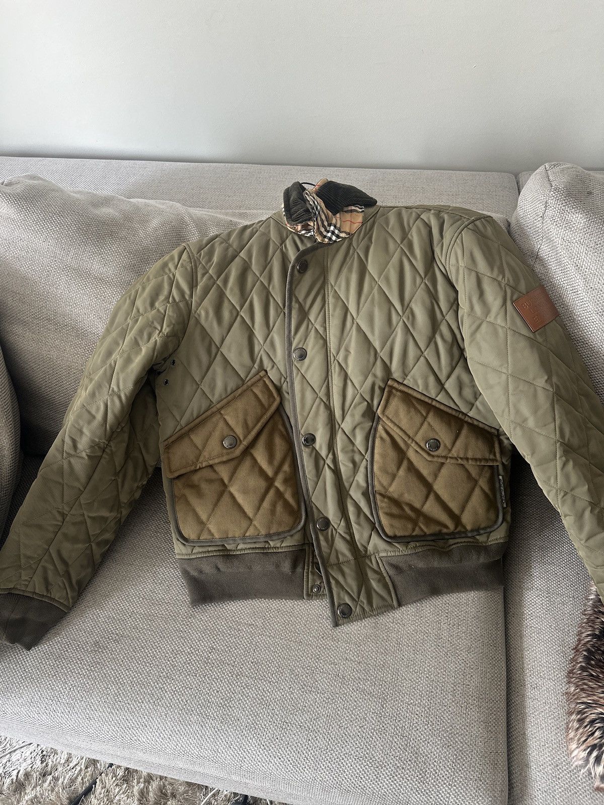 Burberry Burberry Chilton Diamond Quilted Jacket REVERSIBLE Size 