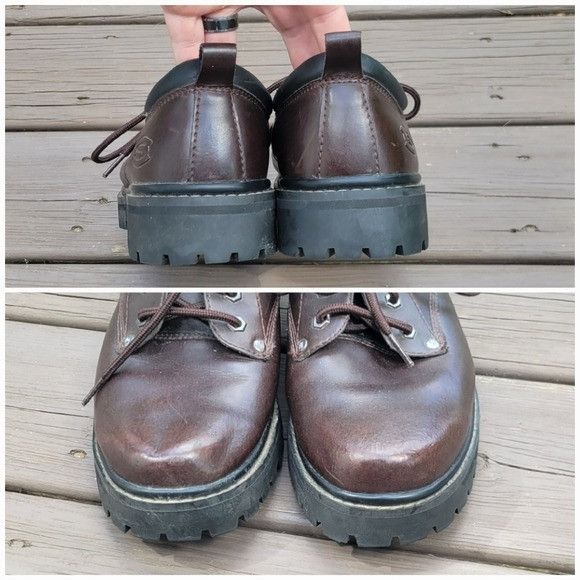 SKECHERS Vintage 90s y2k Skechers Bratz Brown Leather Chunky Heel Oxf Size US 9.5 / EU 42-43 - 7 Thumbnail