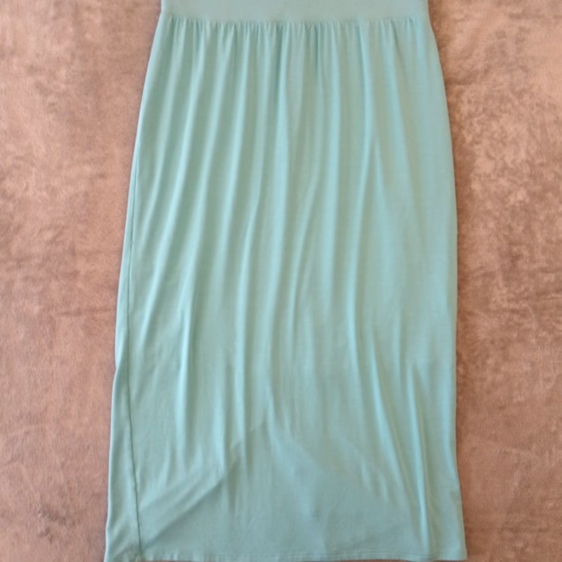 Athleta Athleta Maxi Dress M Blue Long Sleeveless Pullover Lined Slit Size M / US 6-8 / IT 42-44 - 3 Thumbnail