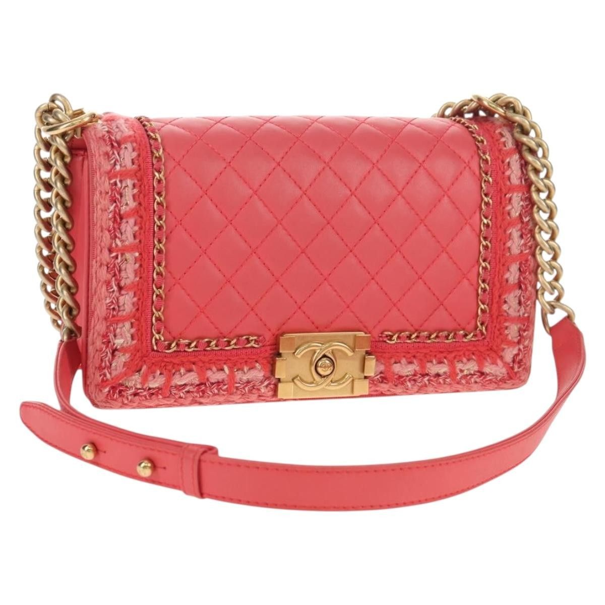 Chanel Chanel Jacket Boy Flap Bag Quilted Lambskin Size ONE SIZE - 1 Thumbnail