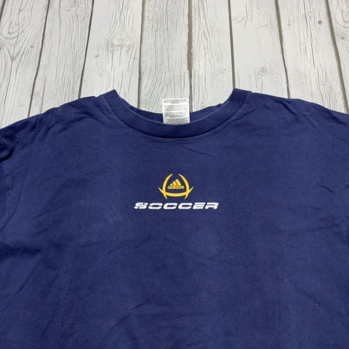 Adidas × Vintage Vintage Adidas Soccer long sleeve tee Size US L / EU 52-54 / 3 - 3 Thumbnail