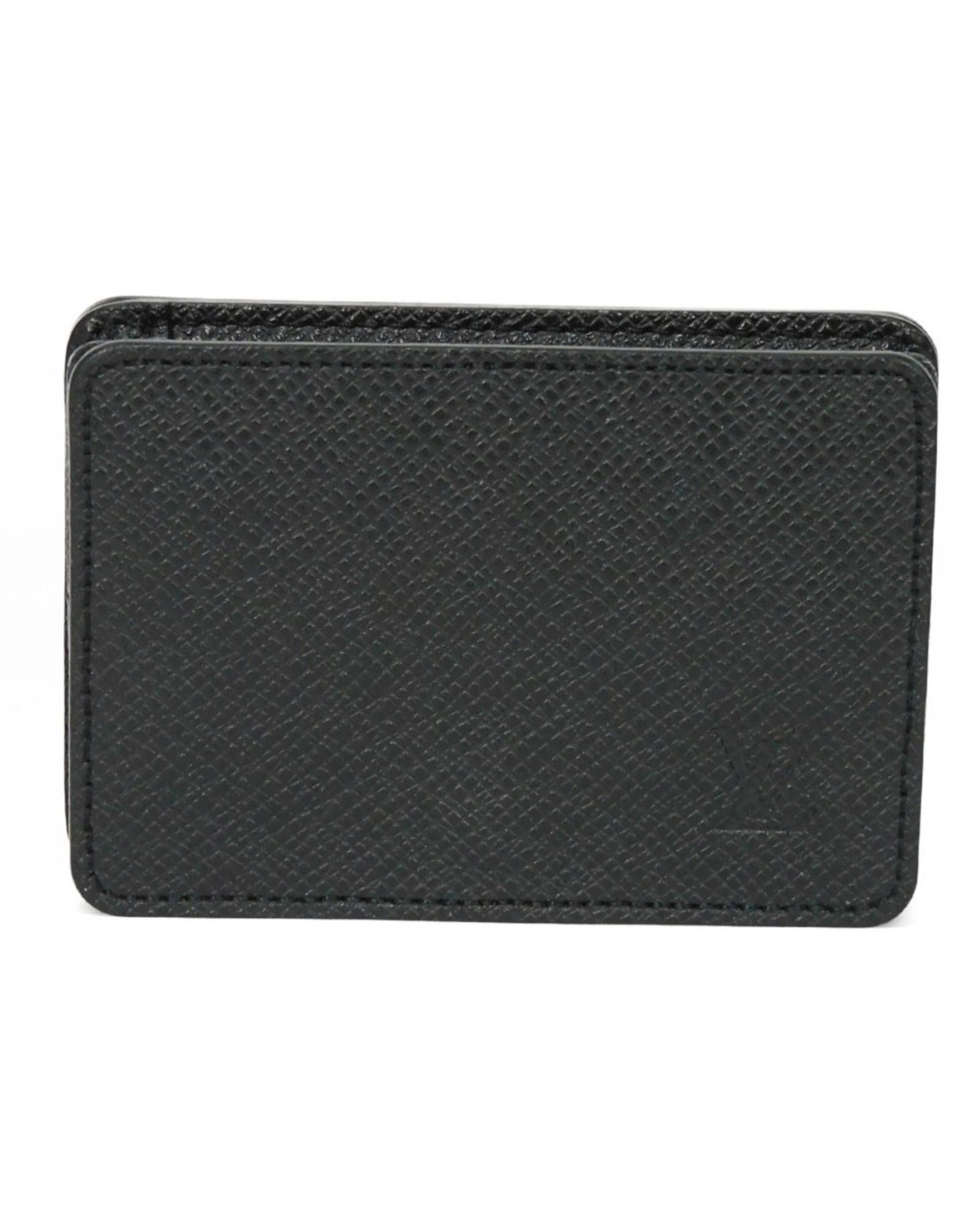 image of Louis Vuitton Sophisticated Leather Coin Purse In Timeless Noir Shade in Black, Men's