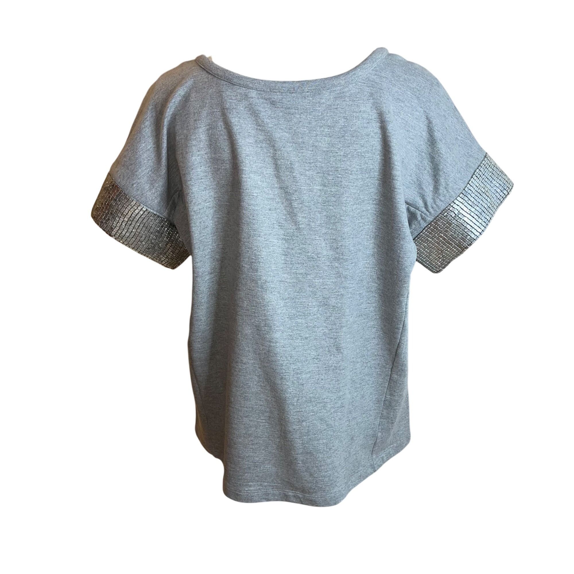 Other Gryphon Womens Top Size Large Gray Short Sleeve Size L / US 10 / IT 46 - 3 Thumbnail