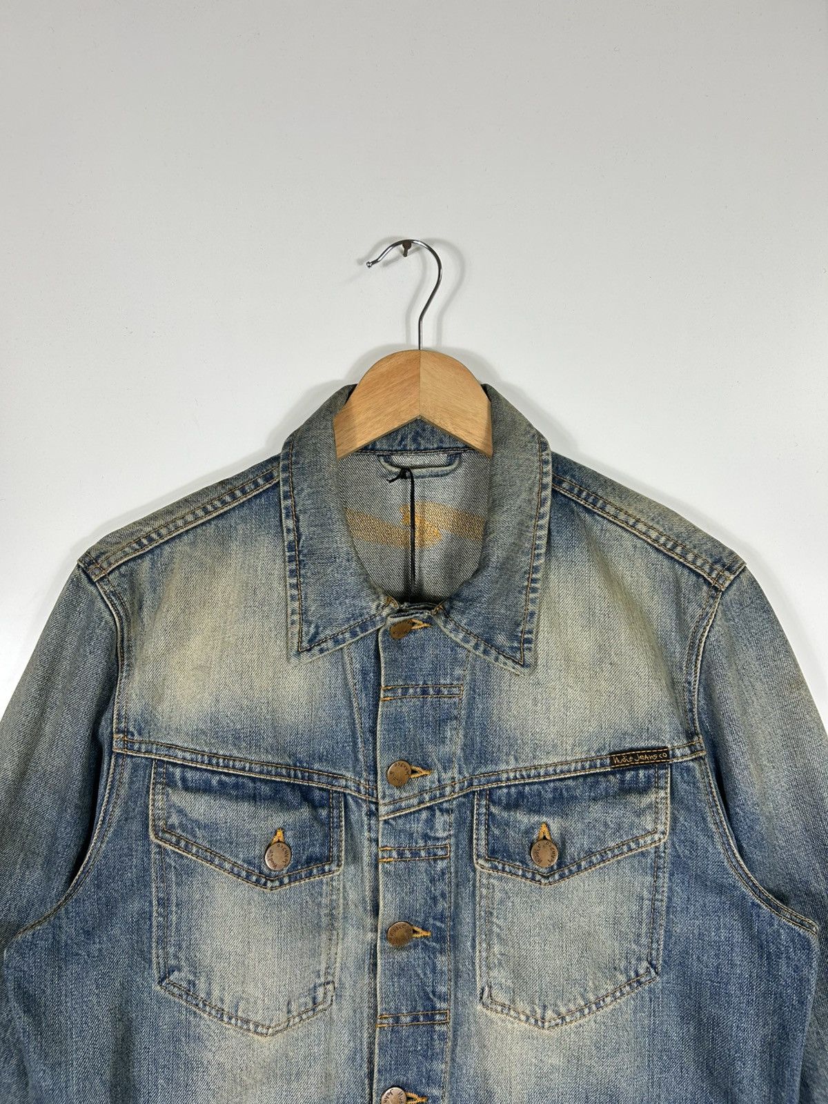 Nudie Jeans Nudie Jeans Organic Denim Jacket Men’s Blue Trucker Jacket Size US M / EU 48-50 / 2 - 5 Thumbnail