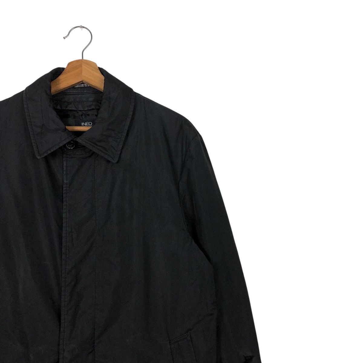 Yohji Yamamoto 📌Vintage Long Jacket Rich Black Ined Homme Basic Size US M / EU 48-50 / 2 - 7 Thumbnail