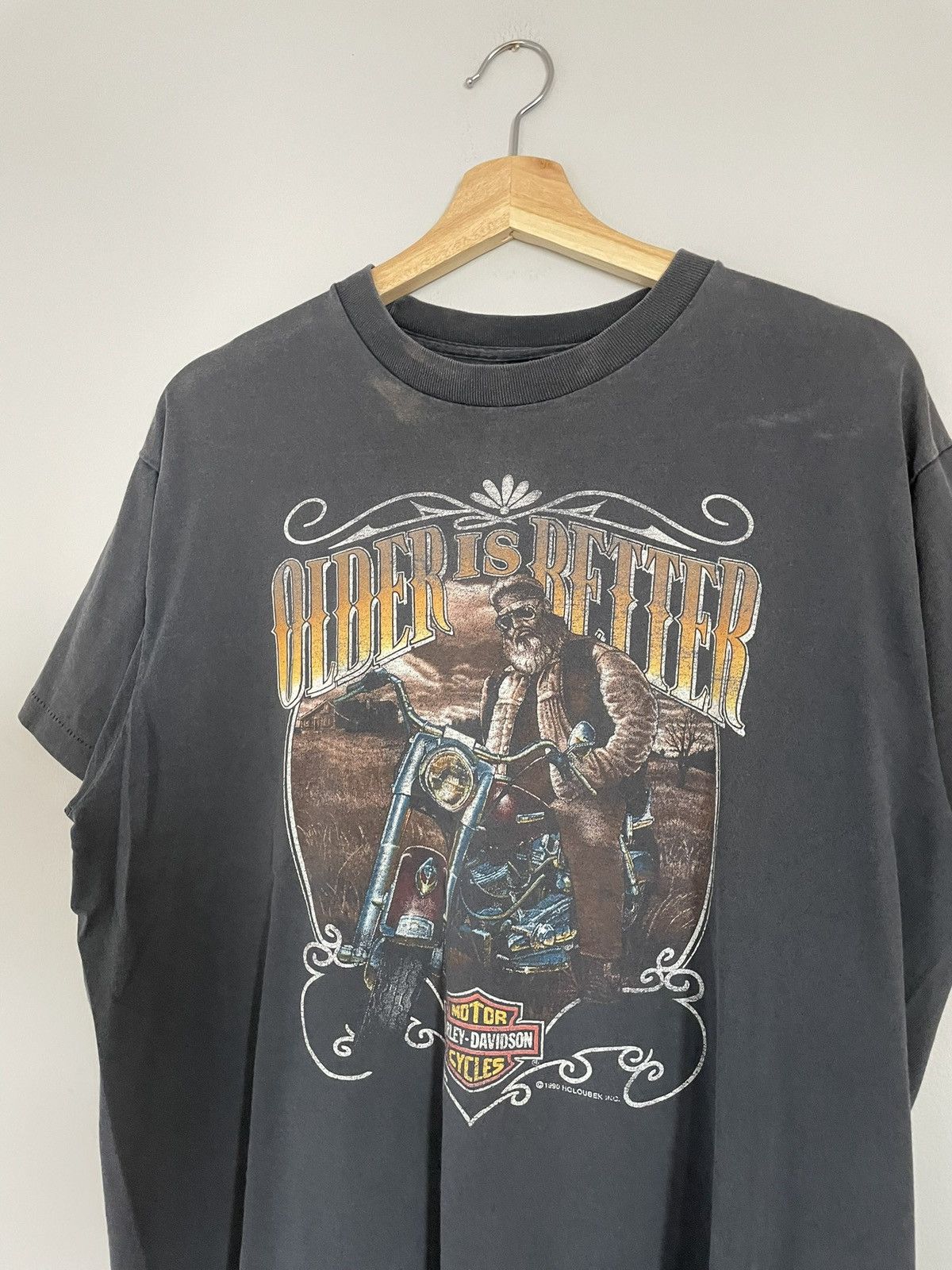 Harley Davidson Vintage 1990 Harley Davidson San Diego T-Shirt Size US L / EU 52-54 / 3 - 4 Thumbnail