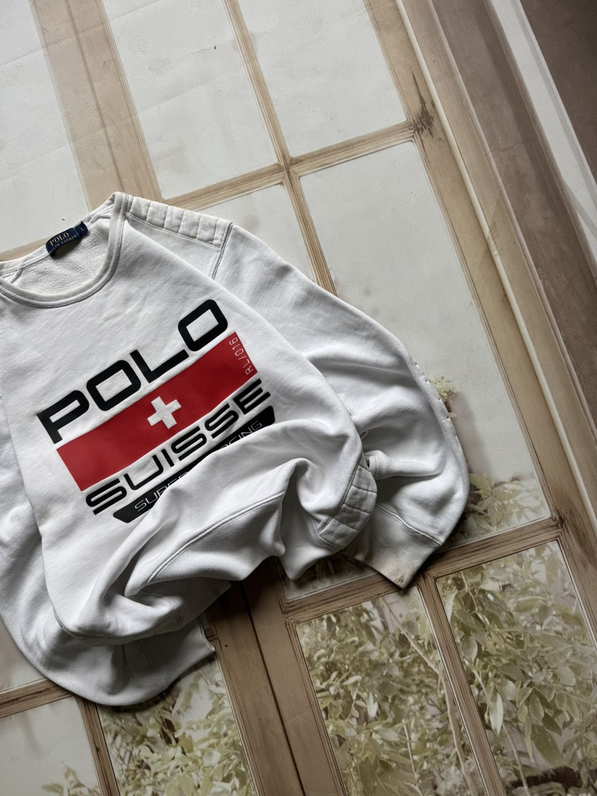 Polo Ralph Lauren Polo Ralph Lauren "Suisse" Racing Crewneck Sweatshirt Size US L / EU 52-54 / 3 - 4 Thumbnail