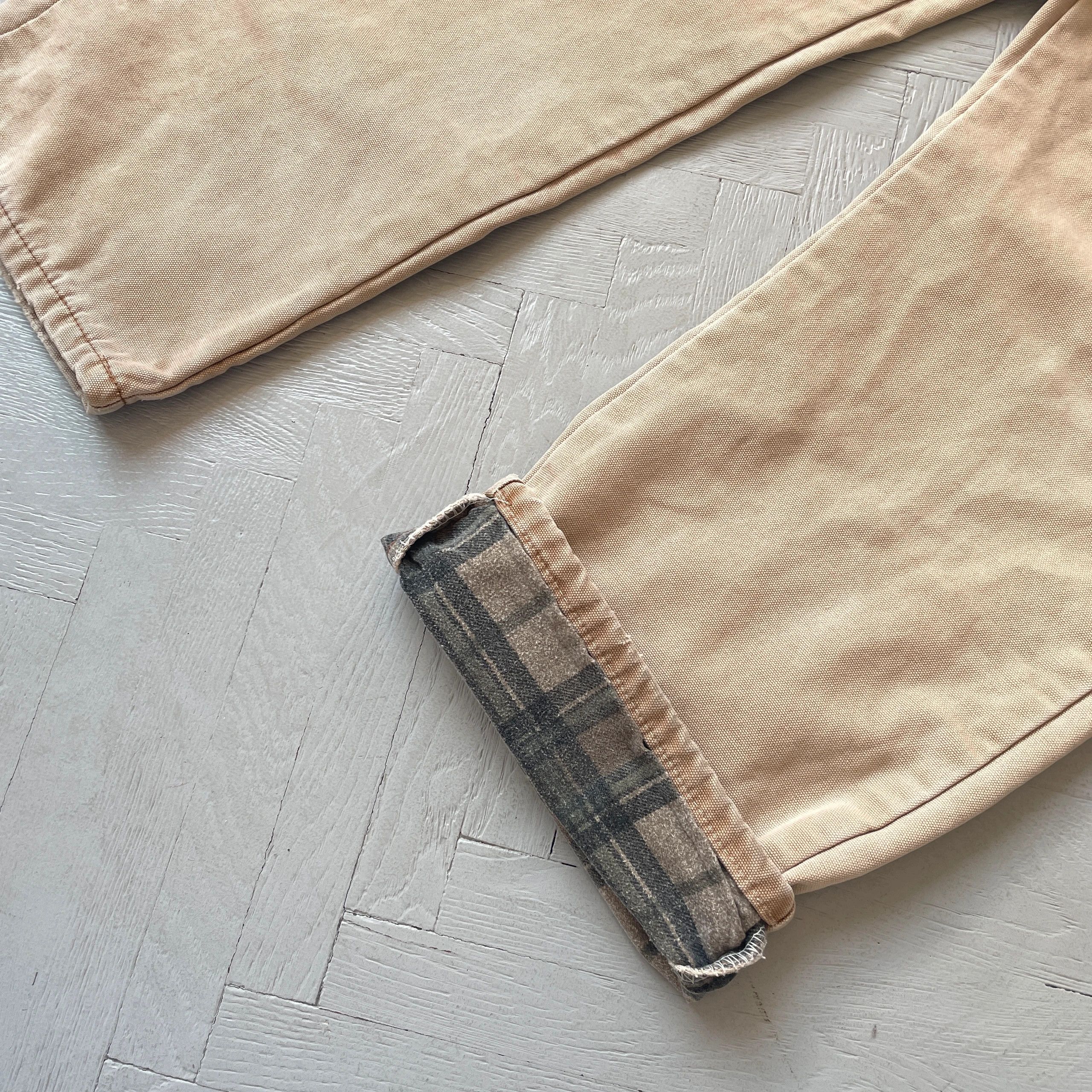 Dickies Vintage Dickies Plaid Lined Carpenter Denim Worlk Pants Size US 38 / EU 54 - 9 Thumbnail