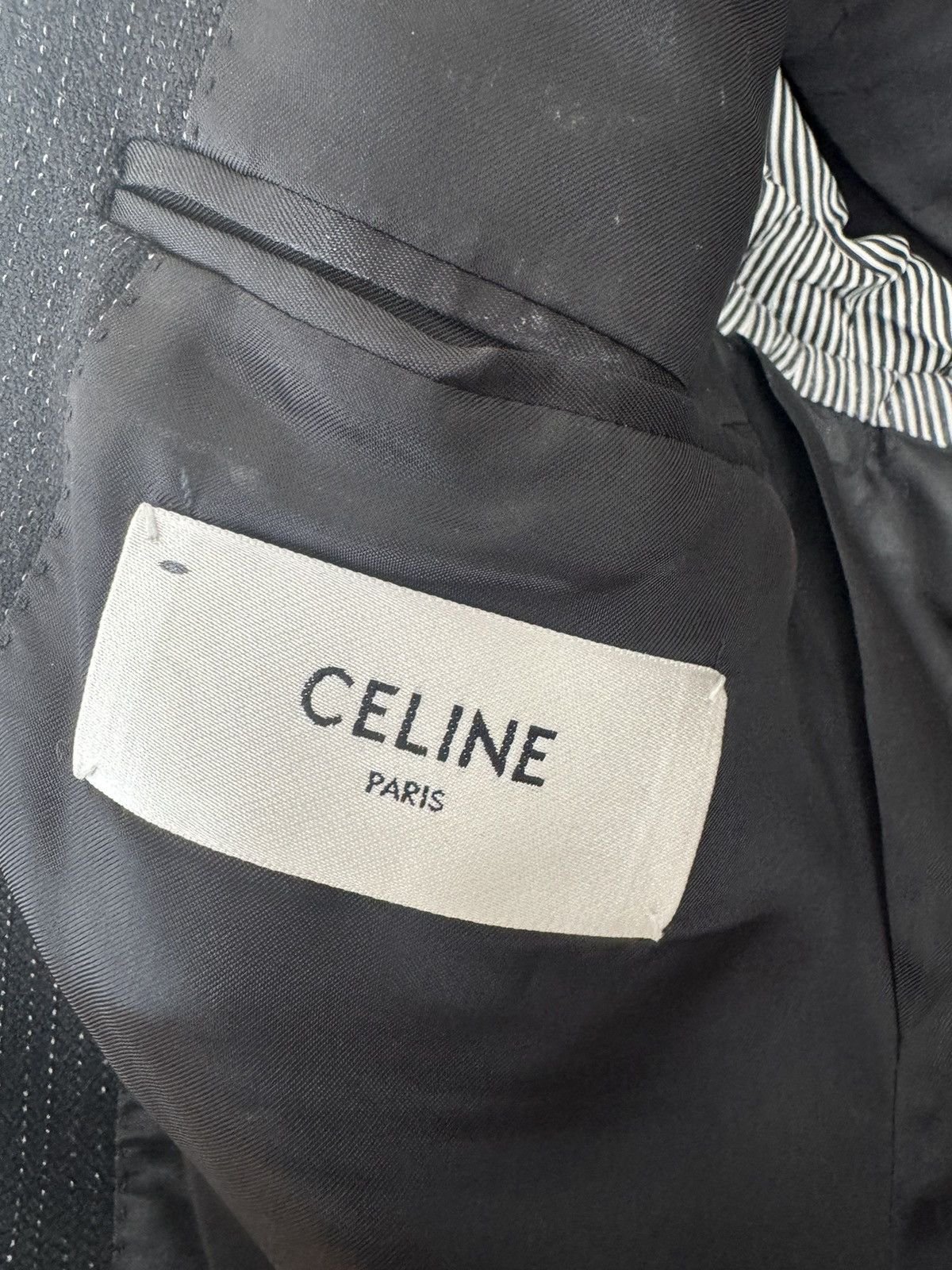 Celine × Hedi Slimane Celine 19SS black blazer Size 34R - 9 Thumbnail