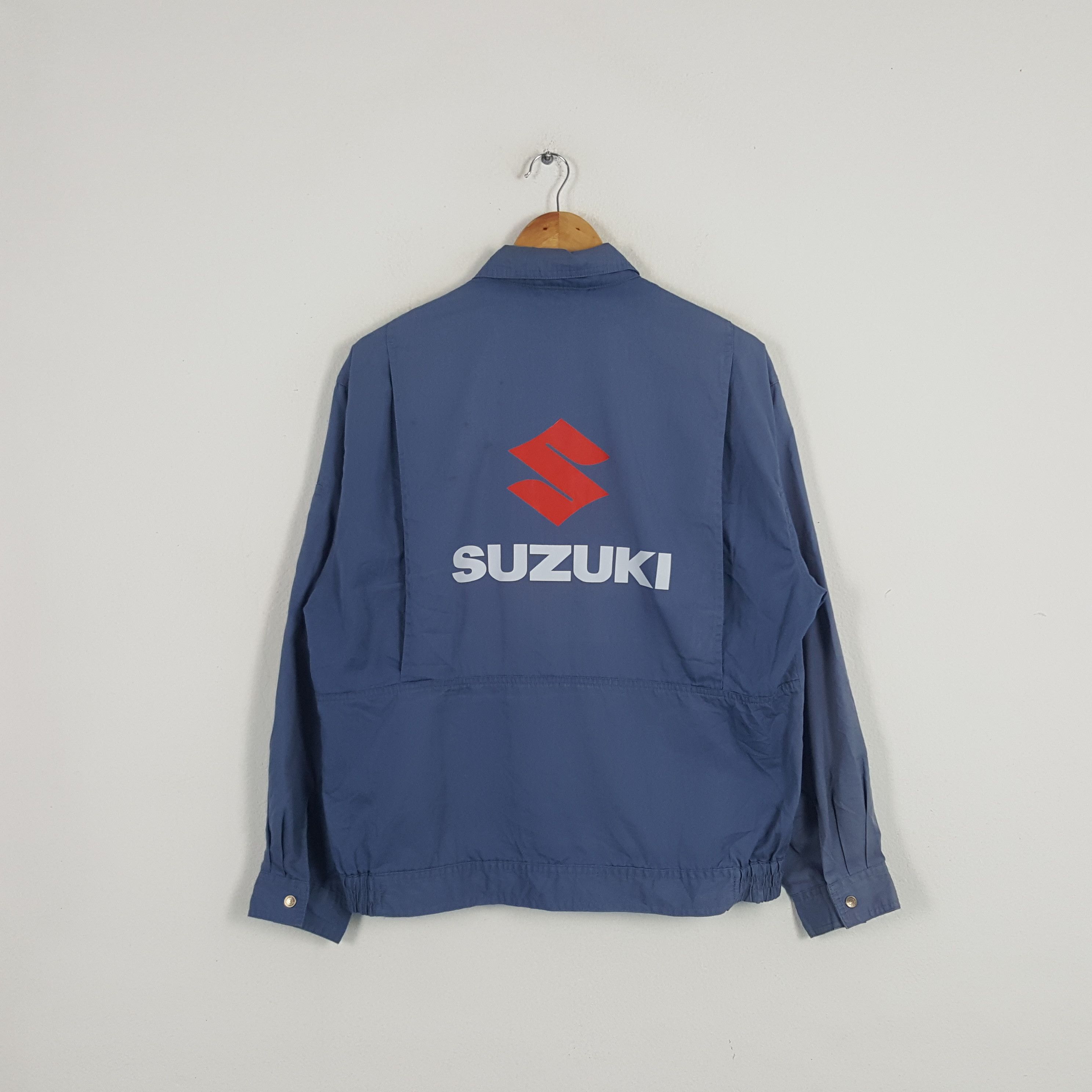 Japanese Brand × Vintage Vintage Suzuki Japanese Motorsports Racing Custom Jacket Size US L / EU 52-54 / 3 - 1 Thumbnail