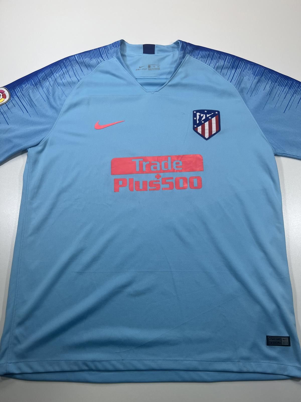 Nike Atletico Madrid Soccer Jersey Light Blue Size Medium Size US XL / EU 56 / 4 - 1 Thumbnail