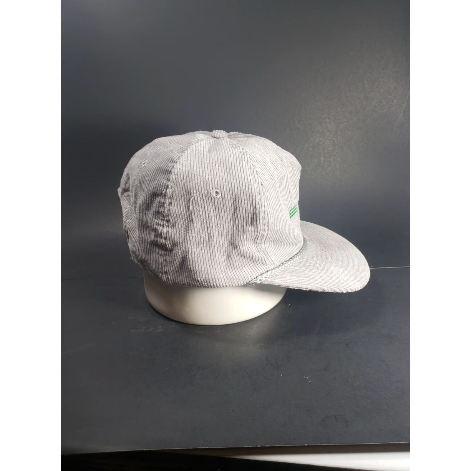 Vintage Vintage Crary Industries Cat Trucker Hat Corduroy N Dakota Ag Farm Snapback Cap Gray Cotton Adjustable Men Size ONE SIZE - 5 Thumbnail