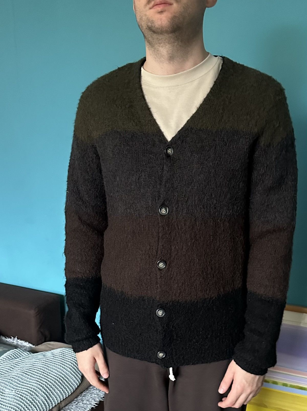 Stussy Stussy Gradient Mohair Cardigan Size US M / EU 48-50 / 2 - 2 Thumbnail