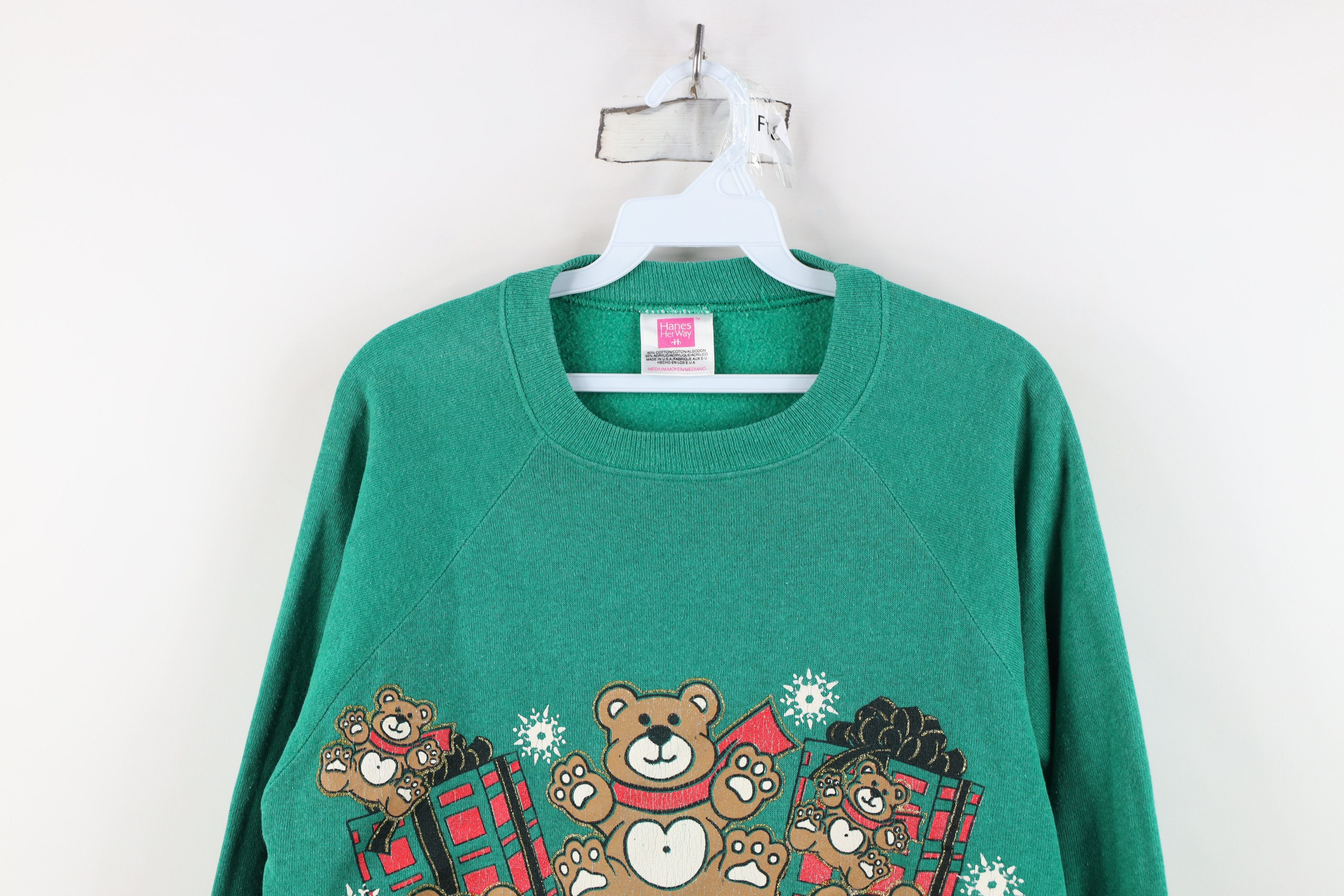Vintage Vintage 80s 90s Streetwear Christmas Bear Sweatshirt USA Size M / US 6-8 / IT 42-44 - 2 Thumbnail
