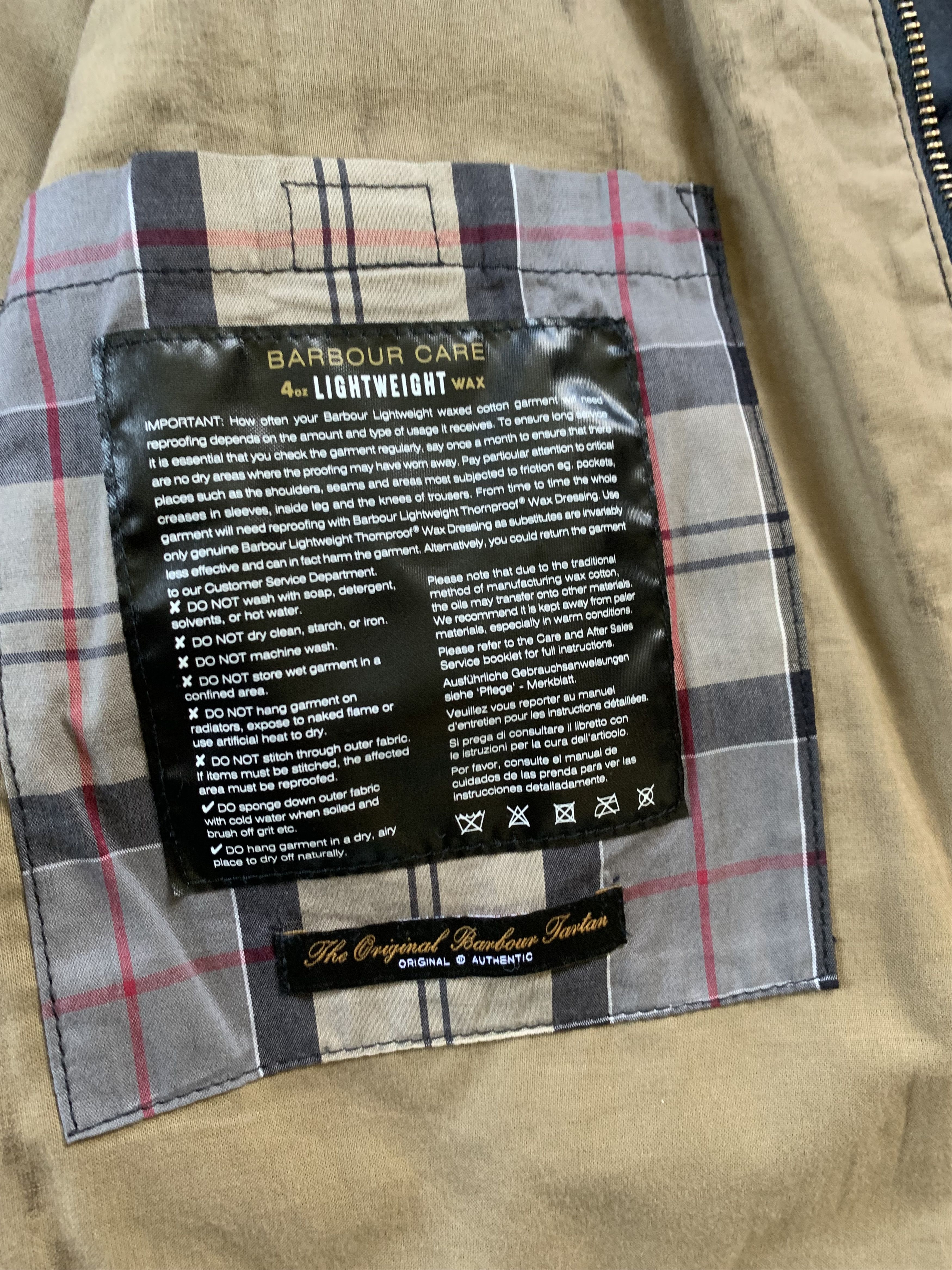 Barbour × Vintage Vintage Barbour Waxed Bomber Jacket Lightweight Royston Size US XXL / EU 58 / 5 - 7 Thumbnail