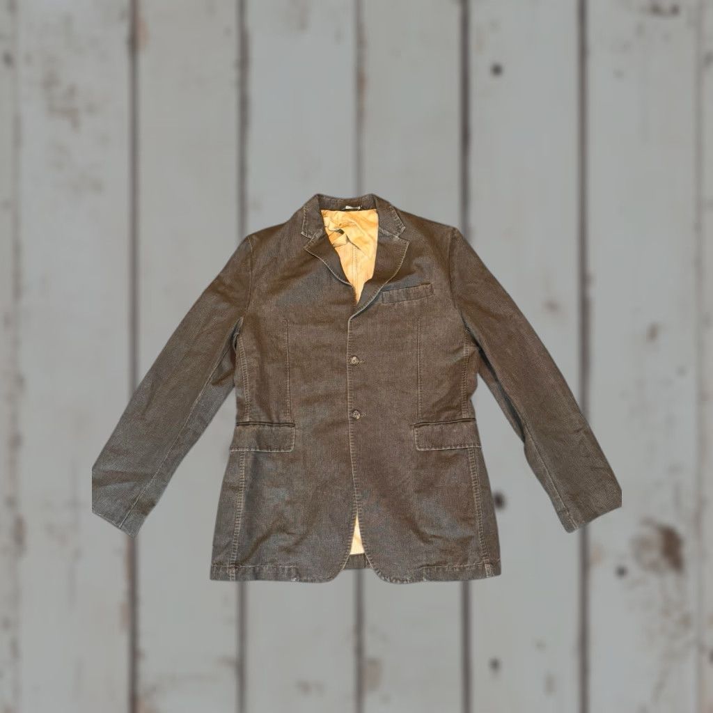 Banana Republic Banana Republic Blazer Sports Coat Jacket Coat Men's Brown Linen Blend 2-Button 44R Regular Size 44R - 1 Thumbnail