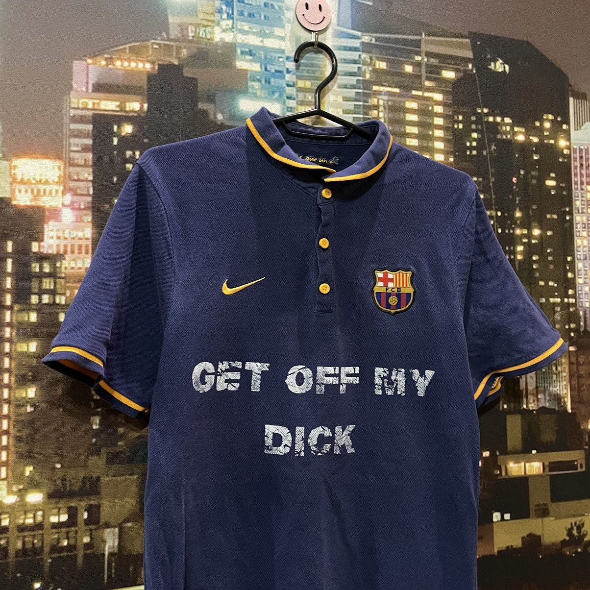 Japanese Brand NIKE T SHIRT HUMOR GET OFF MY DICK PENIS SEX PORNSTAR 90s Size US M / EU 48-50 / 2 - 2 Thumbnail