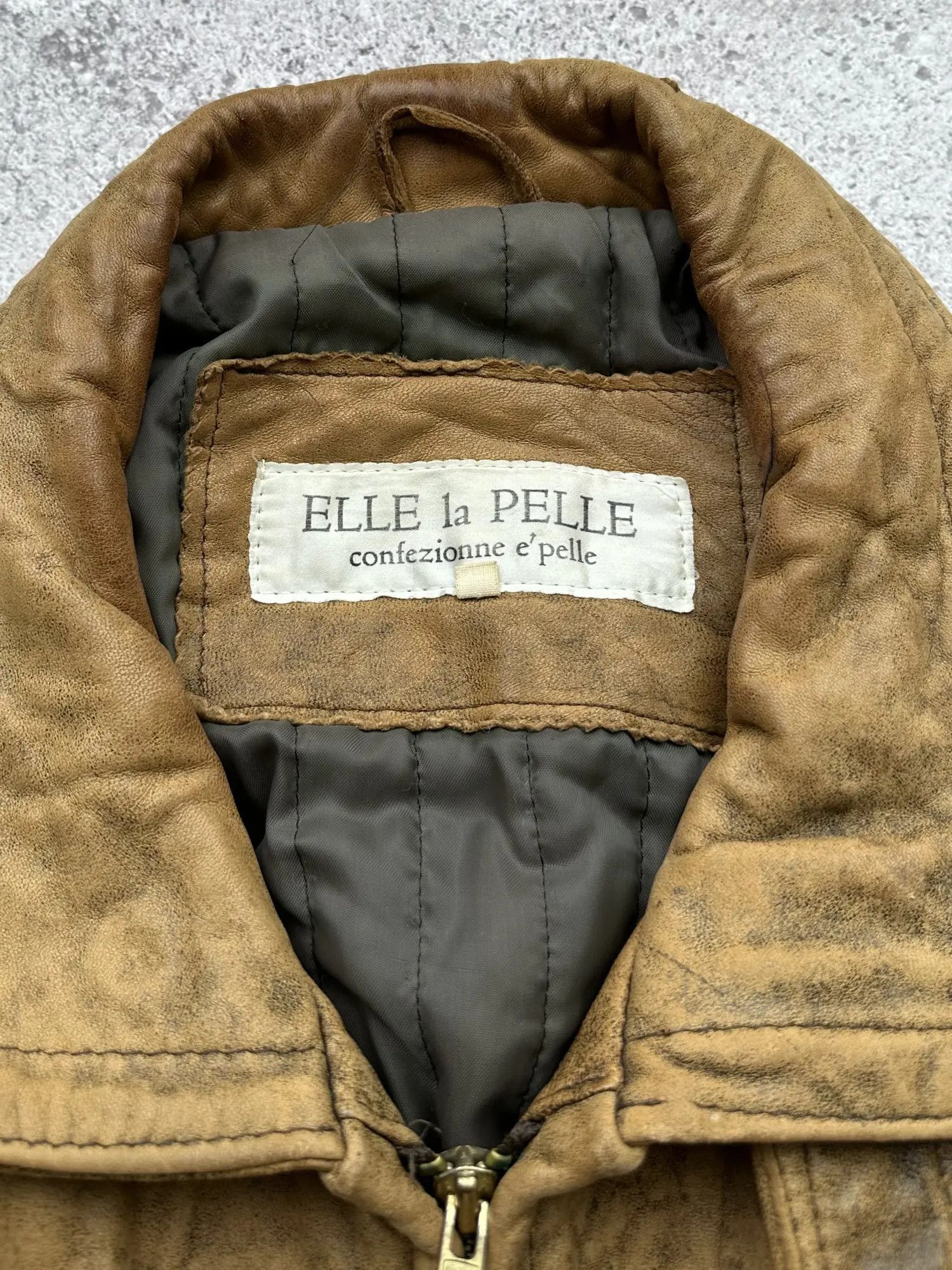 Japanese Brand Vintage Faded Leather Jacket C554(V108) Size US M / EU 48-50 / 2 - 7 Thumbnail