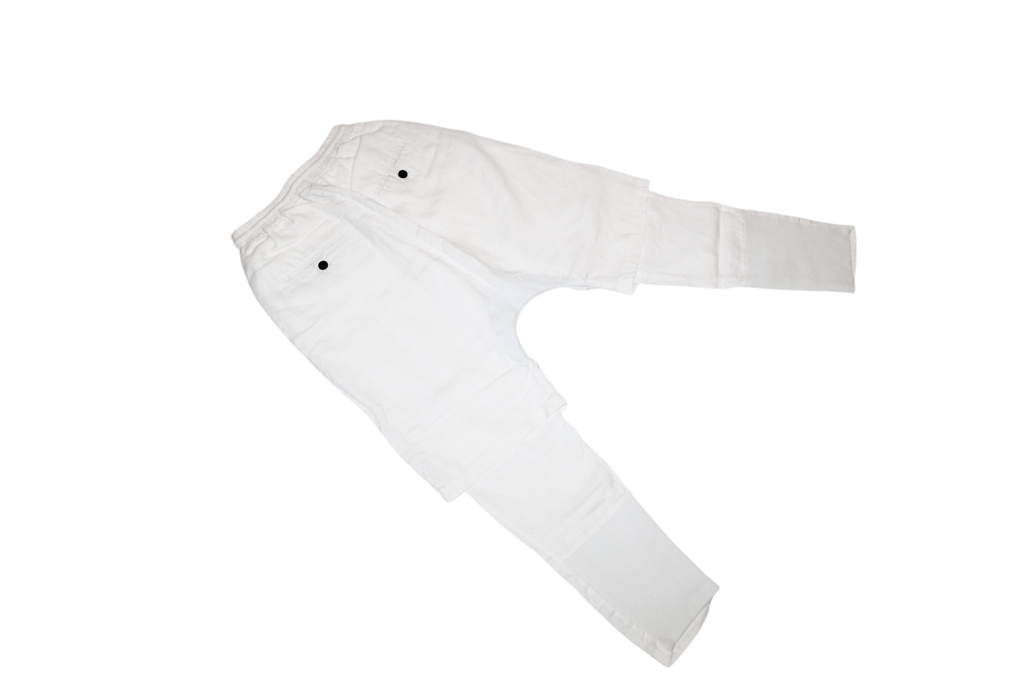 Control Sector 💥Control Sector Drop Crotch Double Layer Linen Pants Size US 31 - 10 Thumbnail