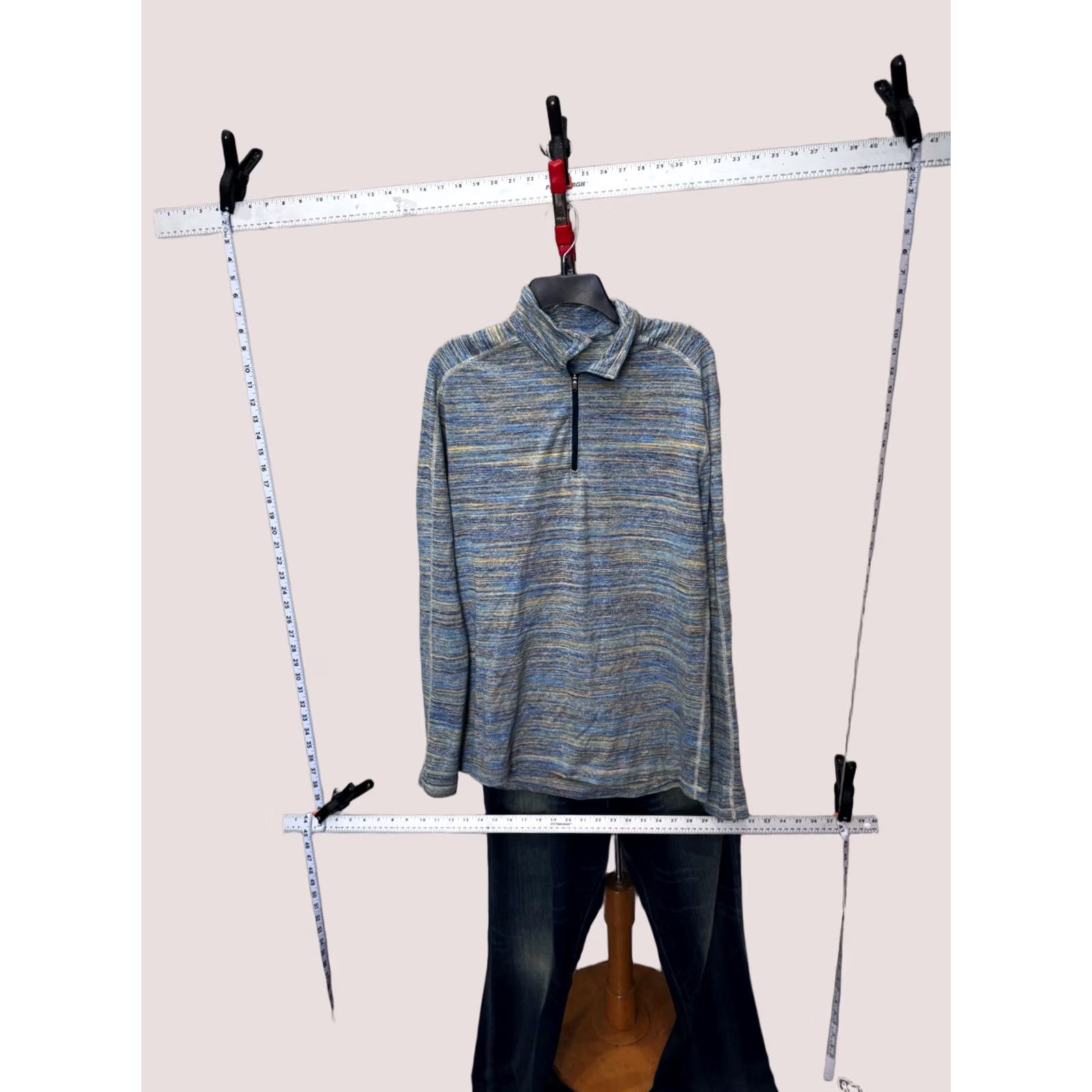Lululemon Lululemon Colorful Stripe Long Sleeve Zip Shirt XL Mens Size US XL / EU 56 / 4 - 1 Thumbnail