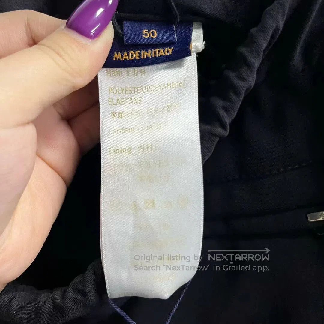Louis Vuitton louis vuitton black casual straight-leg pants. Size US 34 / EU 50 - 5 Thumbnail