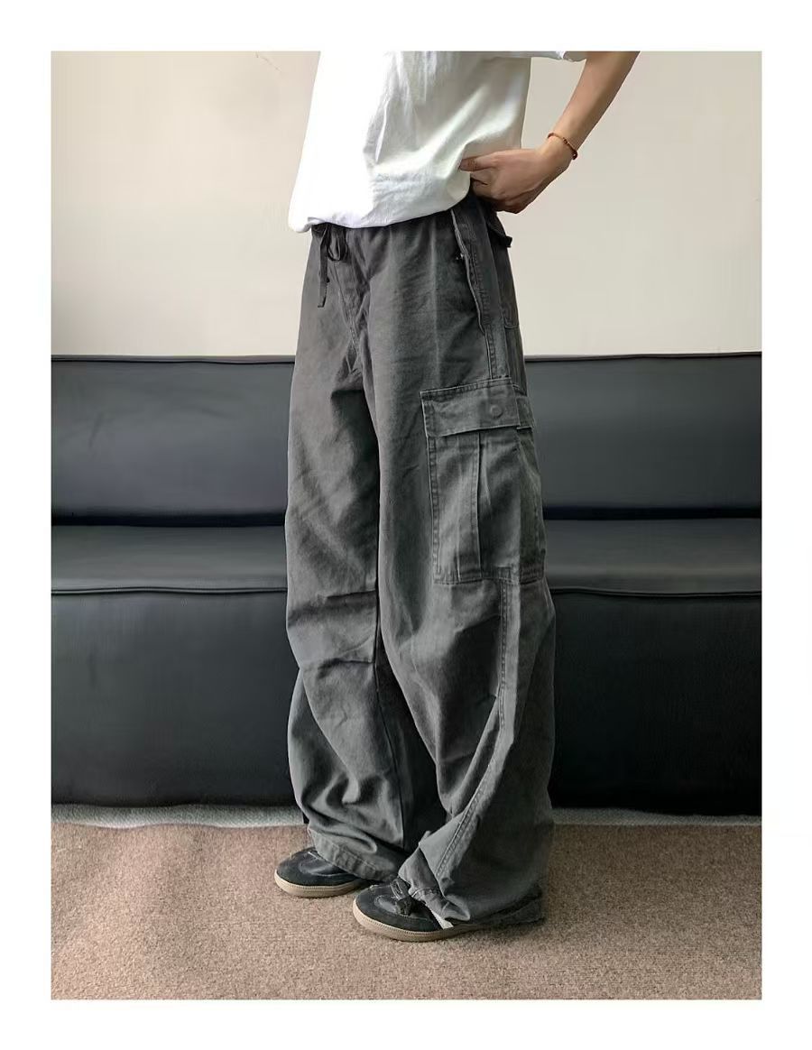 Japanese Brand × Jean Gray washed vintage multi-pocket work jeans y2k Size US 32 / EU 48 - 1 Thumbnail