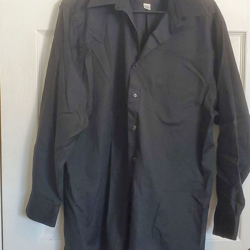 Van Heusen Black Dress Shirt Size US XL / EU 56 / 4 - 3 Thumbnail