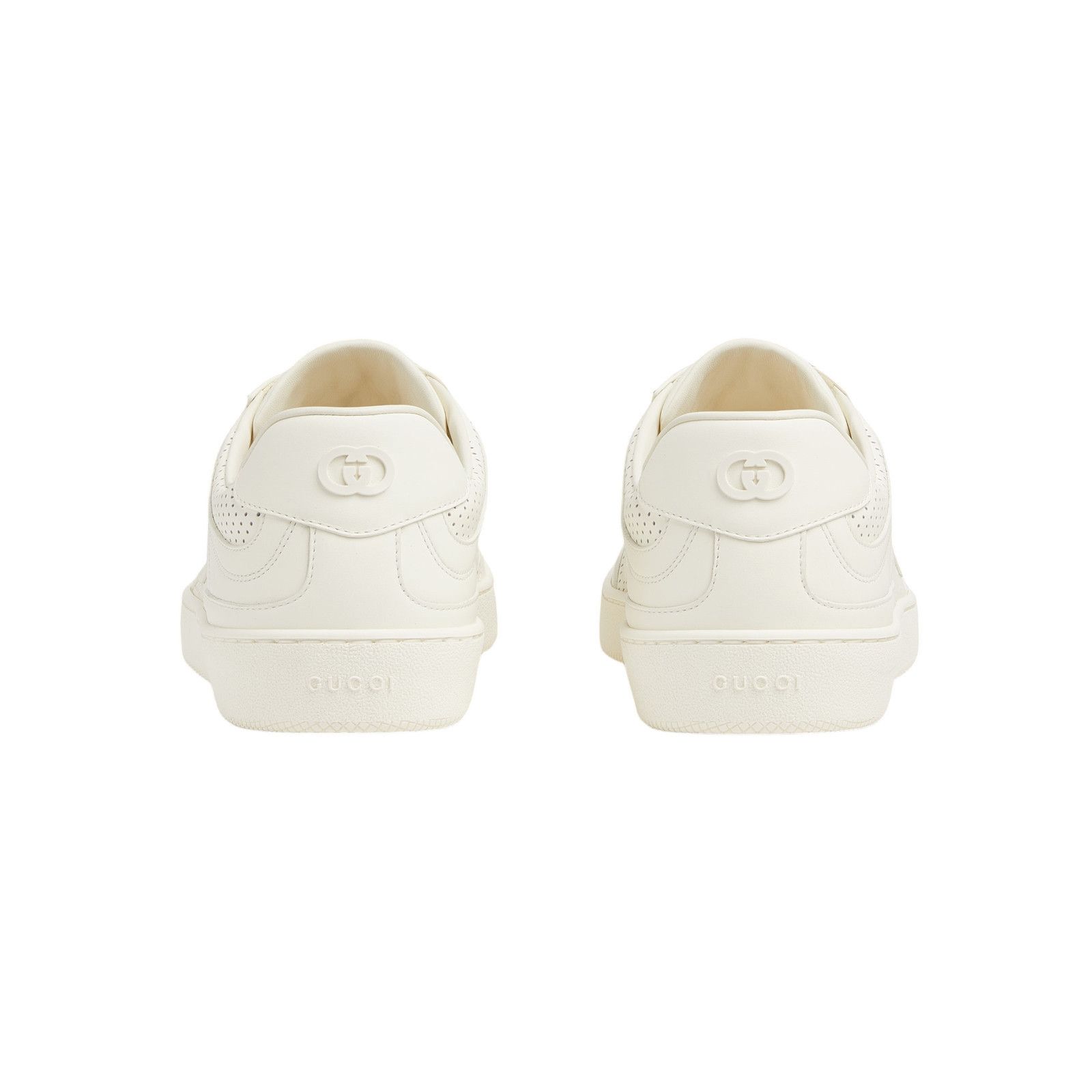 Gucci GUCCI Interlocking G $1090 Men's White Leather Sneakers New Size US 11.5 / EU 44-45 - 3 Thumbnail