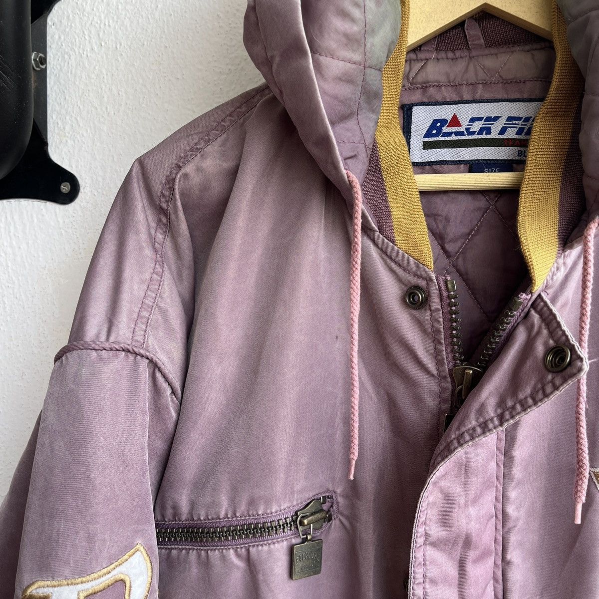 Vintage VINTAGE BACKFIRE MILLS AMERICAN LEAGUE BLUE BOWL JACKET Size US L / EU 52-54 / 3 - 5 Thumbnail