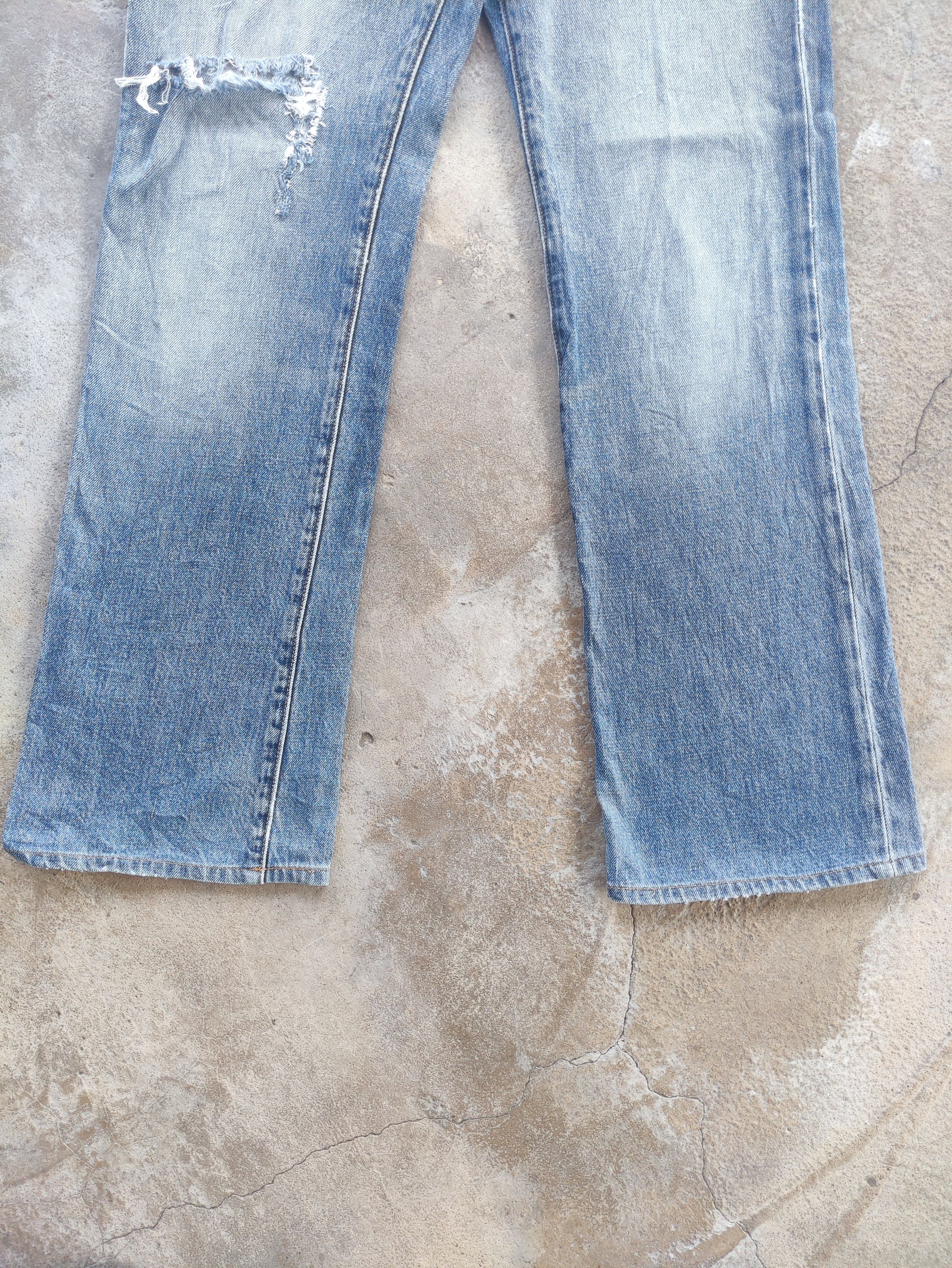 Gap Vintage Gap Brand Micro Flare Denim Distressed Faded Pants Size US 33 - 4 Thumbnail