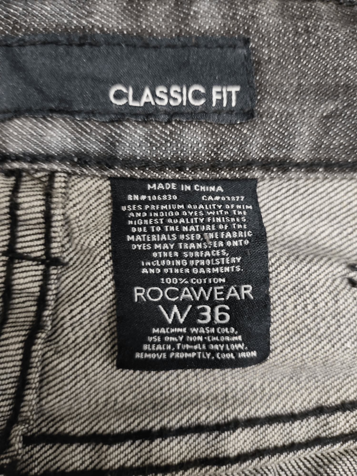 Rocawear Baggy Jeans Rocawear Distress Denim Wide Leg Classic Fit Y2k Size US 36 / EU 52 - 9 Thumbnail