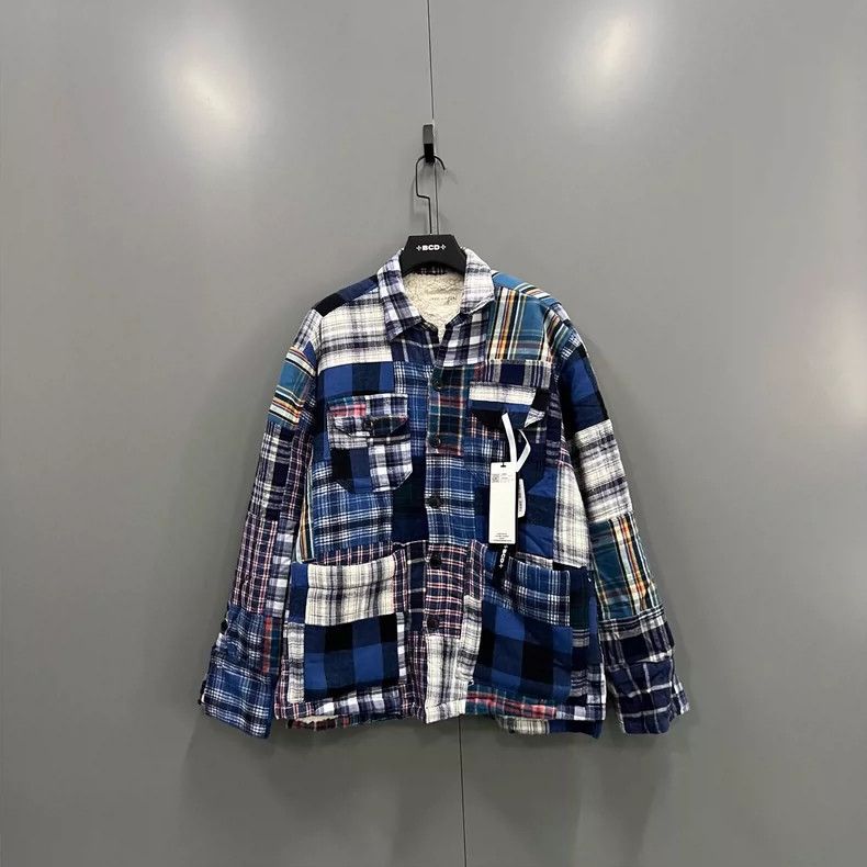 Greg Lauren Greg Lauren size1 Plaid spliced lamb wool jacket Size US S / EU 44-46 / 1 - 1 Thumbnail