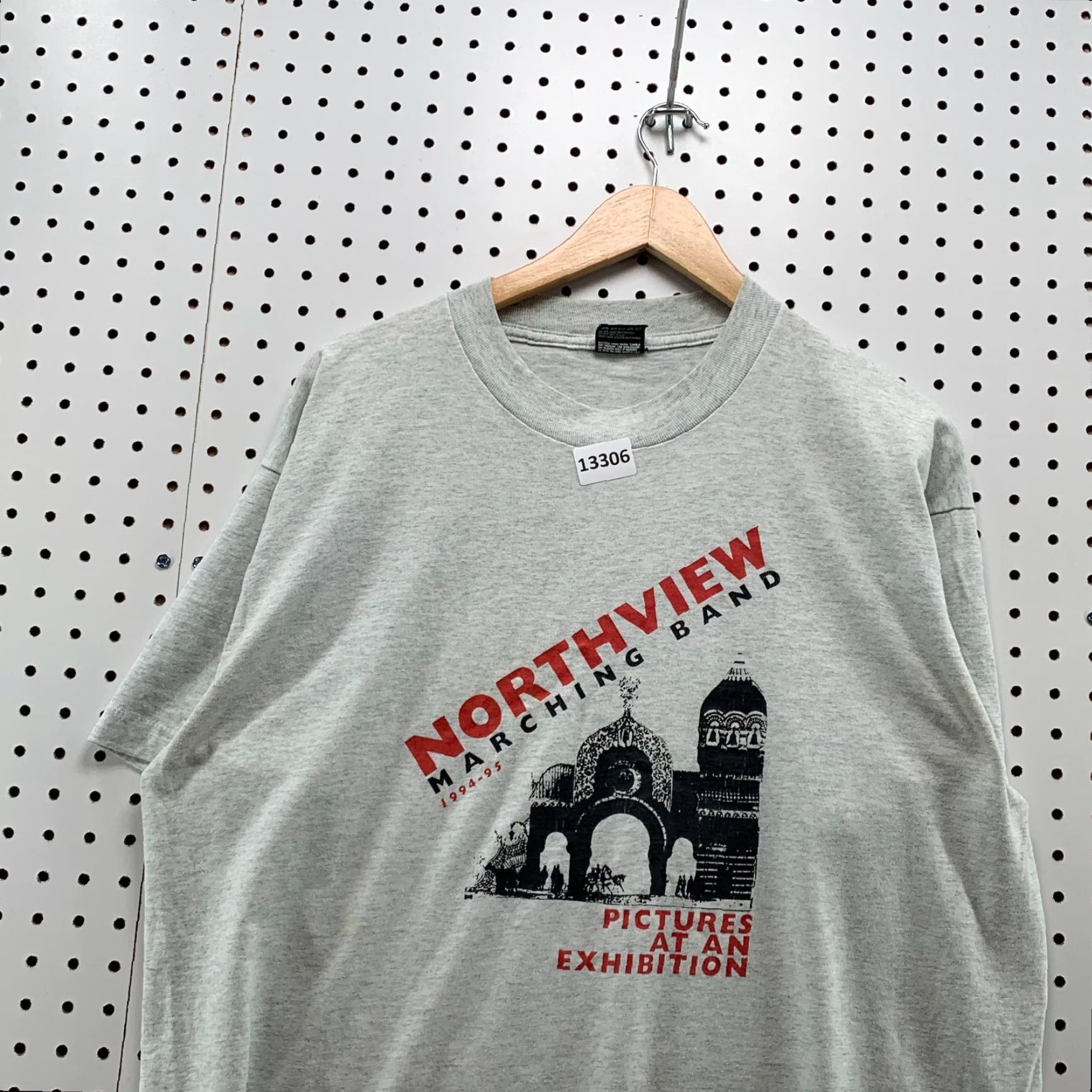 Fruit Of The Loom VINTAGE Northview Marching Band Gray T-Shirt Adult XL Short Sleeve Crew Neck Single Stitch 90s Logo Dreams In Motion Mens/Womens Size US XL / EU 56 / 4 - 2 Thumbnail