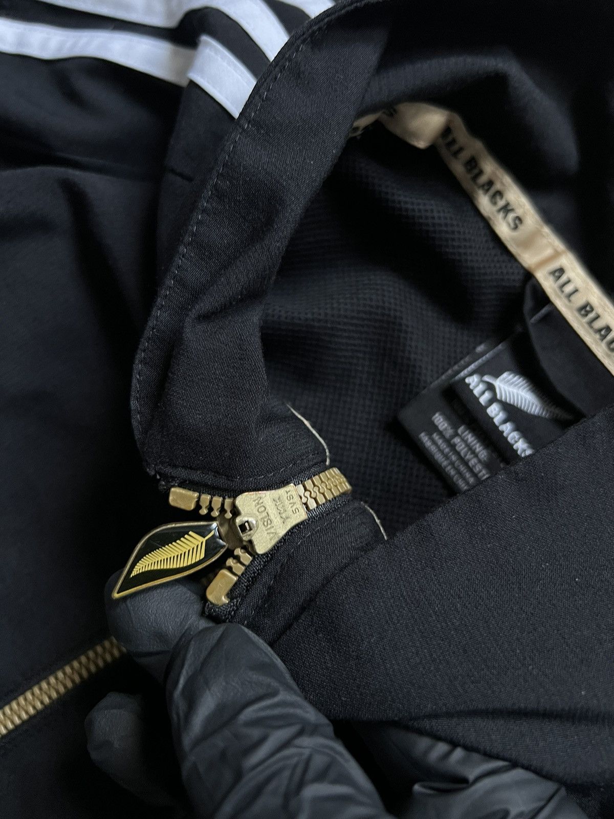 Adidas Vintage 00s Adidas All Blacks Zip Fleece Jacket Sweater Size US S / EU 44-46 / 1 - 5 Thumbnail
