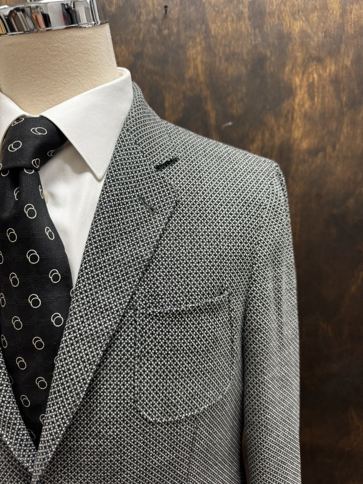 Giorgio Armani Giorgio Armani Black Label Nailhead Upton Jacket Size 44R - 2 Thumbnail