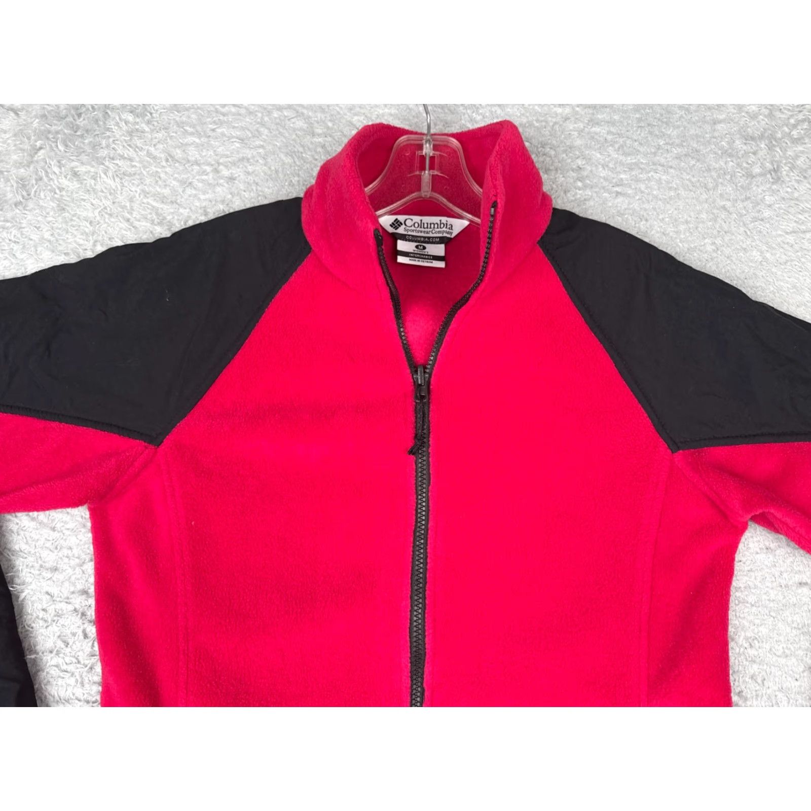Pinko Columbia Jacket Womens Medium Pink Black Interchange Full Zip Polyester Fleece Size M / US 6-8 / IT 42-44 - 7 Thumbnail