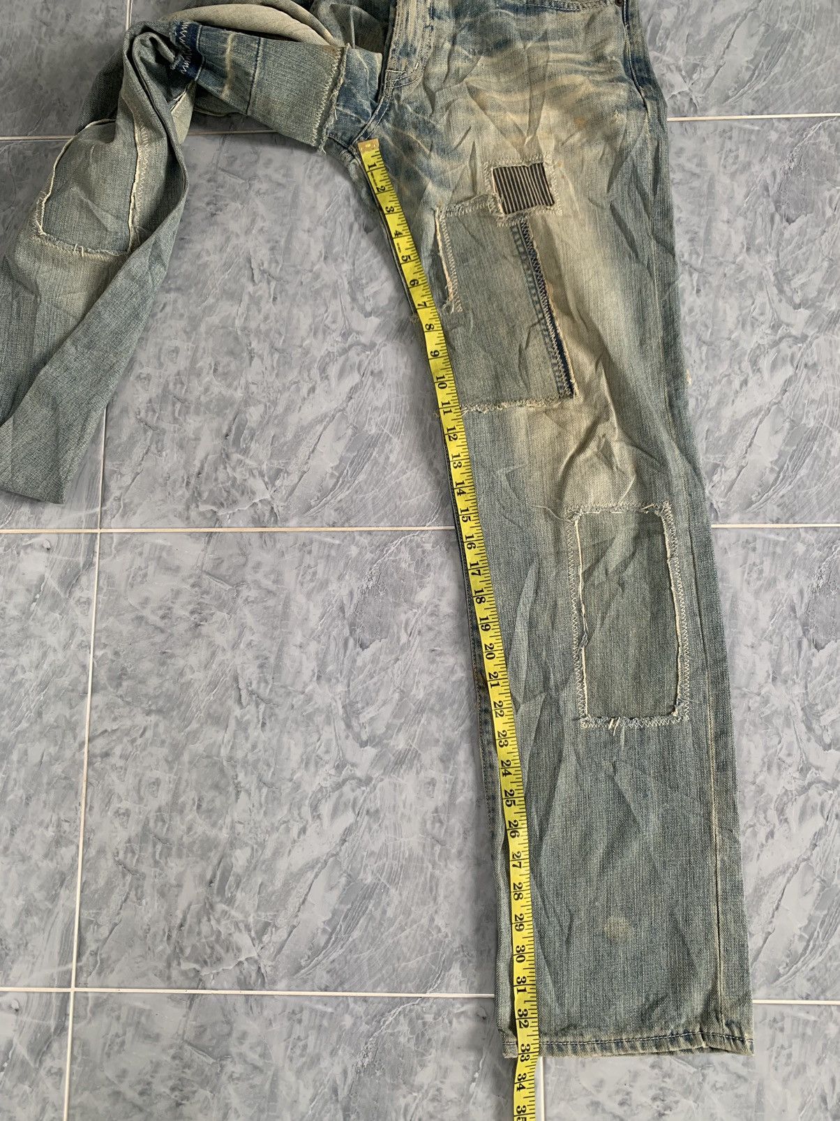 Japanese Brand Rageblue Patches Denim Pants Size US 33 - 17 Thumbnail