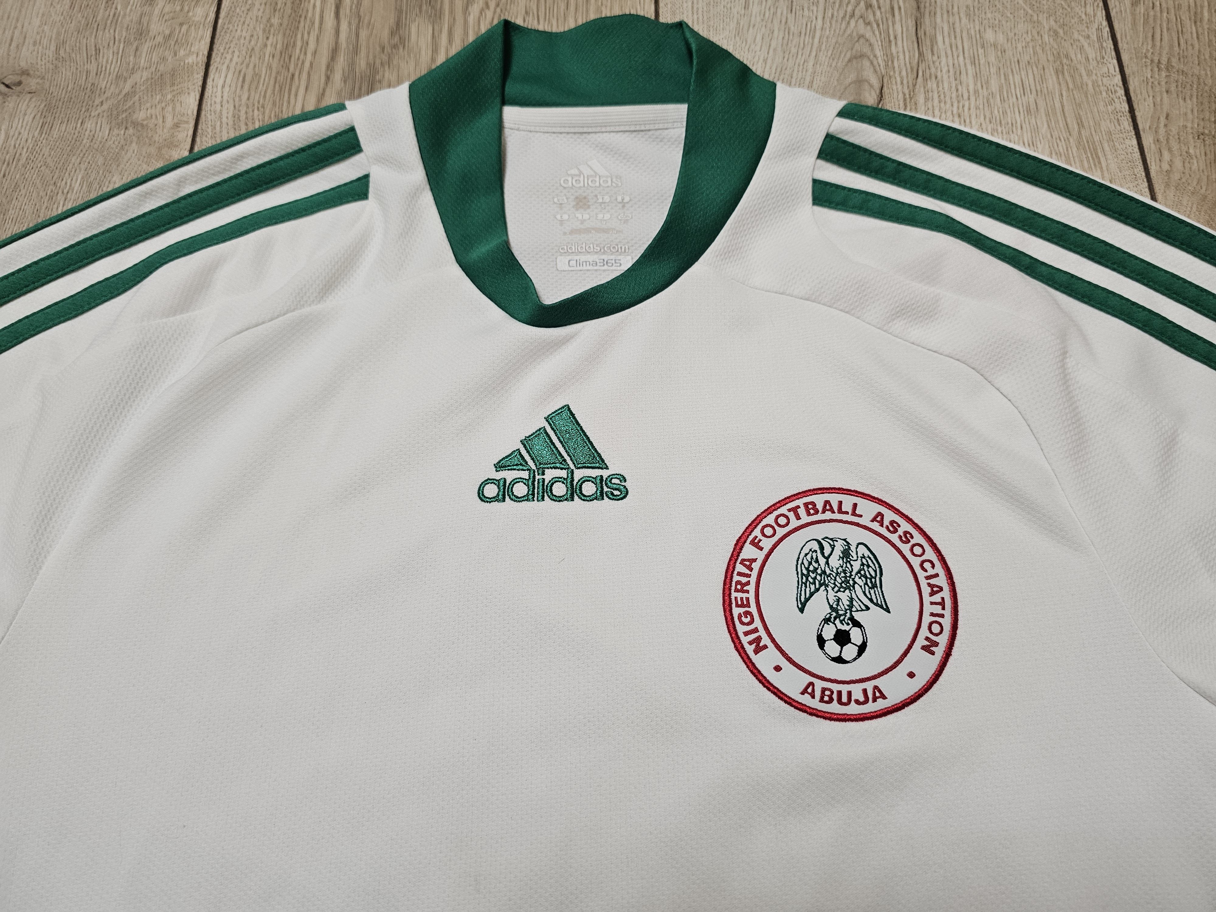 Adidas × All Sport NIGERIA 2008 2009 AWAY VINTAGE FOOTBALL SHIRT SOCCER JERSEY Size US S / EU 44-46 / 1 - 3 Thumbnail