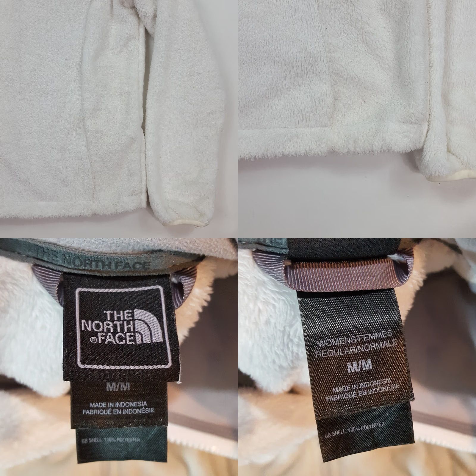 The North Face VINTAGE The North Face White Fleece Women's M Zip Up Retro Pile Windbreaker Jacket Size M / US 6-8 / IT 42-44 - 9 Thumbnail