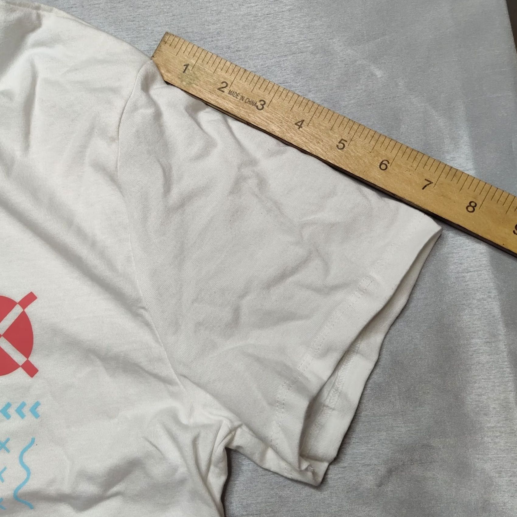 Vintage Original Gravity Men's Medium White Big Data Kanji Double-Sided Short Sleeve T-Shirt Size US M / EU 48-50 / 2 - 7 Thumbnail