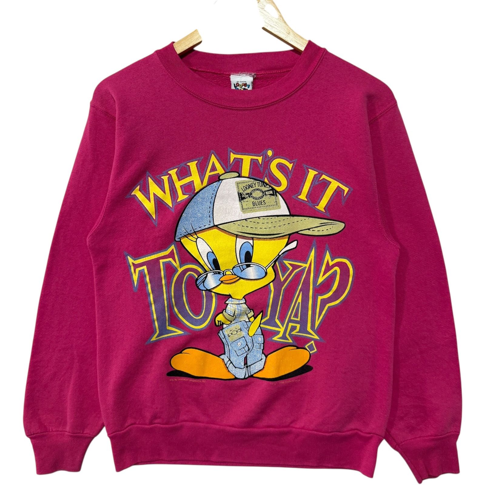 Vintage Vintage Tweety Bird "What's It To Ya?" Crewneck S/M Size US S / EU 44-46 / 1 - 1 Thumbnail