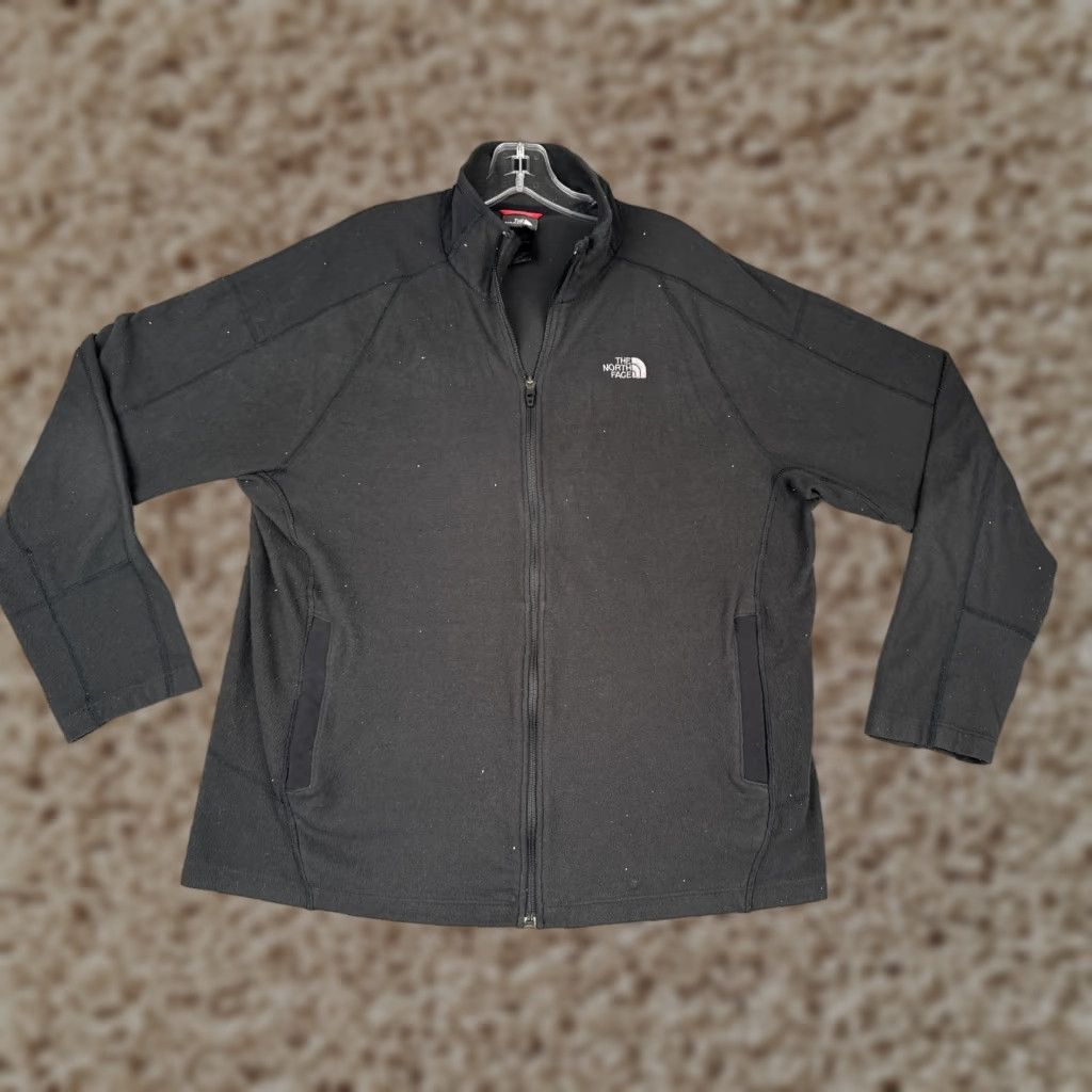 The North Face The North Face Jacket Mens XL Black Full Zip Fleece FlashDry Pockets Breathable Moisture Wicking Mock Neck Outdoor Hiking Size US XL / EU 56 / 4 - 1 Thumbnail
