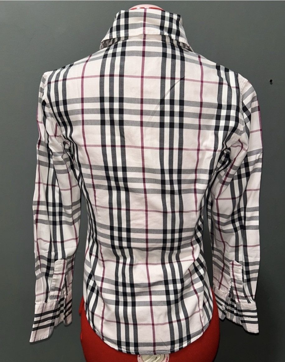 Burberry Burberry London Dusty Pink Nova Check Button Down sz XS Size XS / US 0-2 / IT 36-38 - 7 Thumbnail