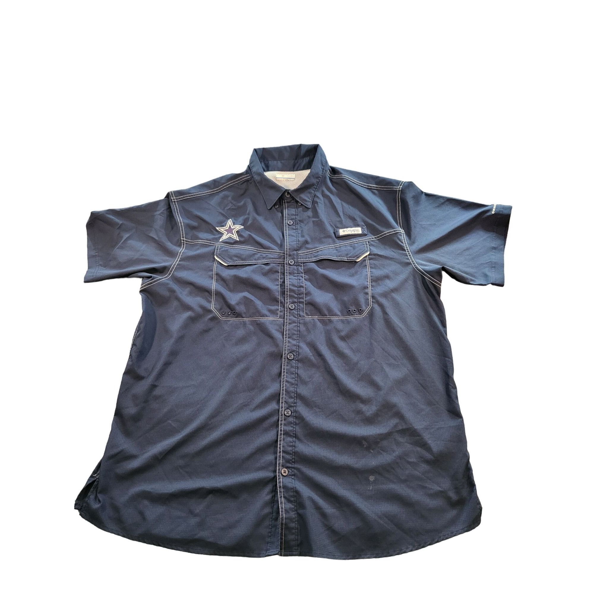 Chemise Boutonnée à Manches Longues Columbia Flare Gun Omni Wick Button Up Long Sleeve Shirt Navy White
