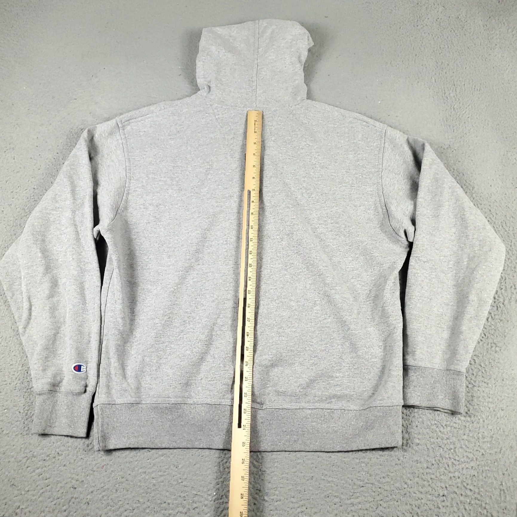 Champion VINTAGE Champion Hoodie Pullover Mens Large Gray Cotton Blend Logo Zipper Sports Autumn Winter Size US L / EU 52-54 / 3 - 6 Thumbnail