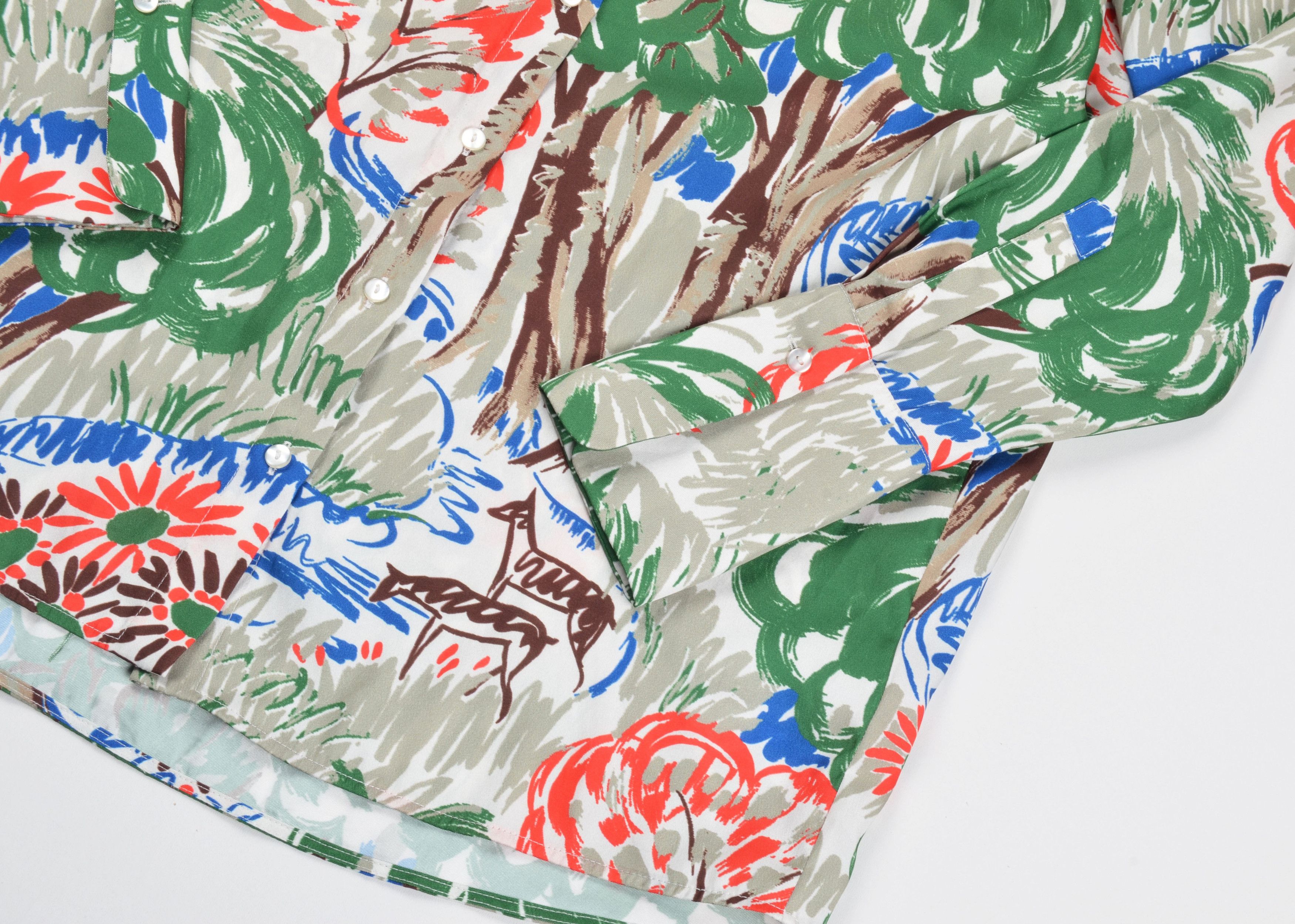 Victoria Beckham Victoria Beckham Deer Forest Print Button Up Shirt Woodland Size M / US 6-8 / IT 42-44 - 6 Thumbnail