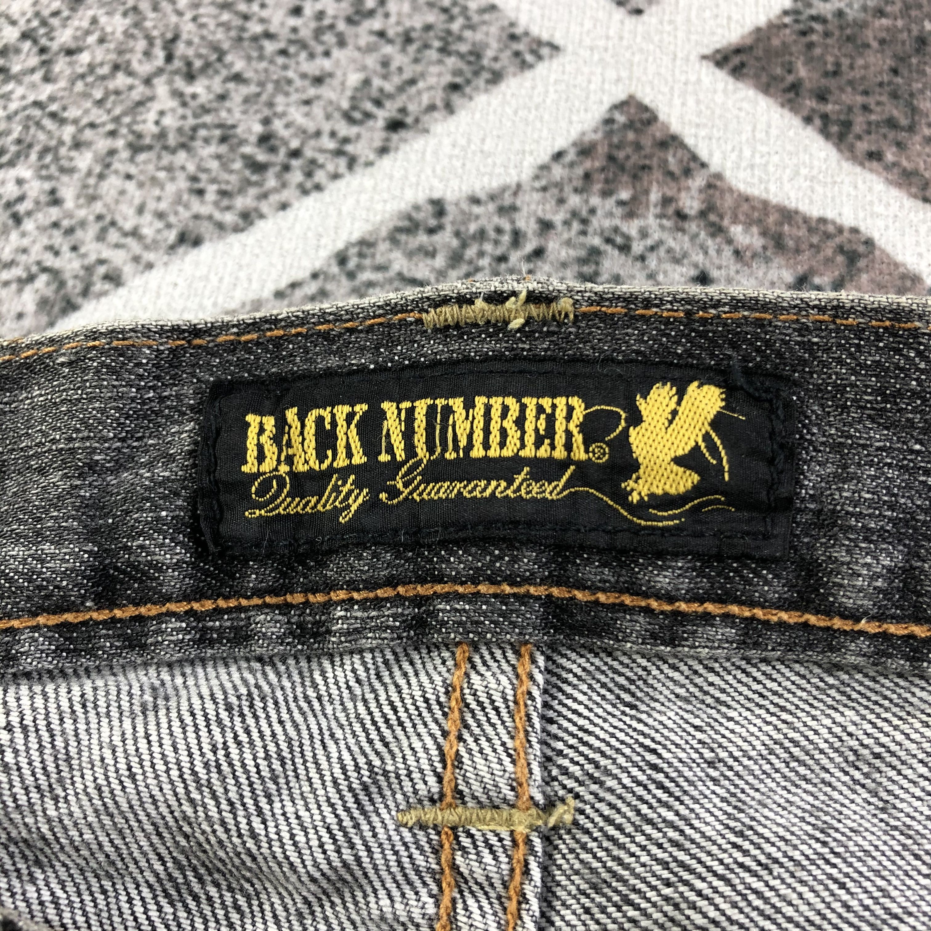 Japanese Brand Back Number Faded Black Selvedge Jeans KJ2107 Size US 29 - 9 Thumbnail