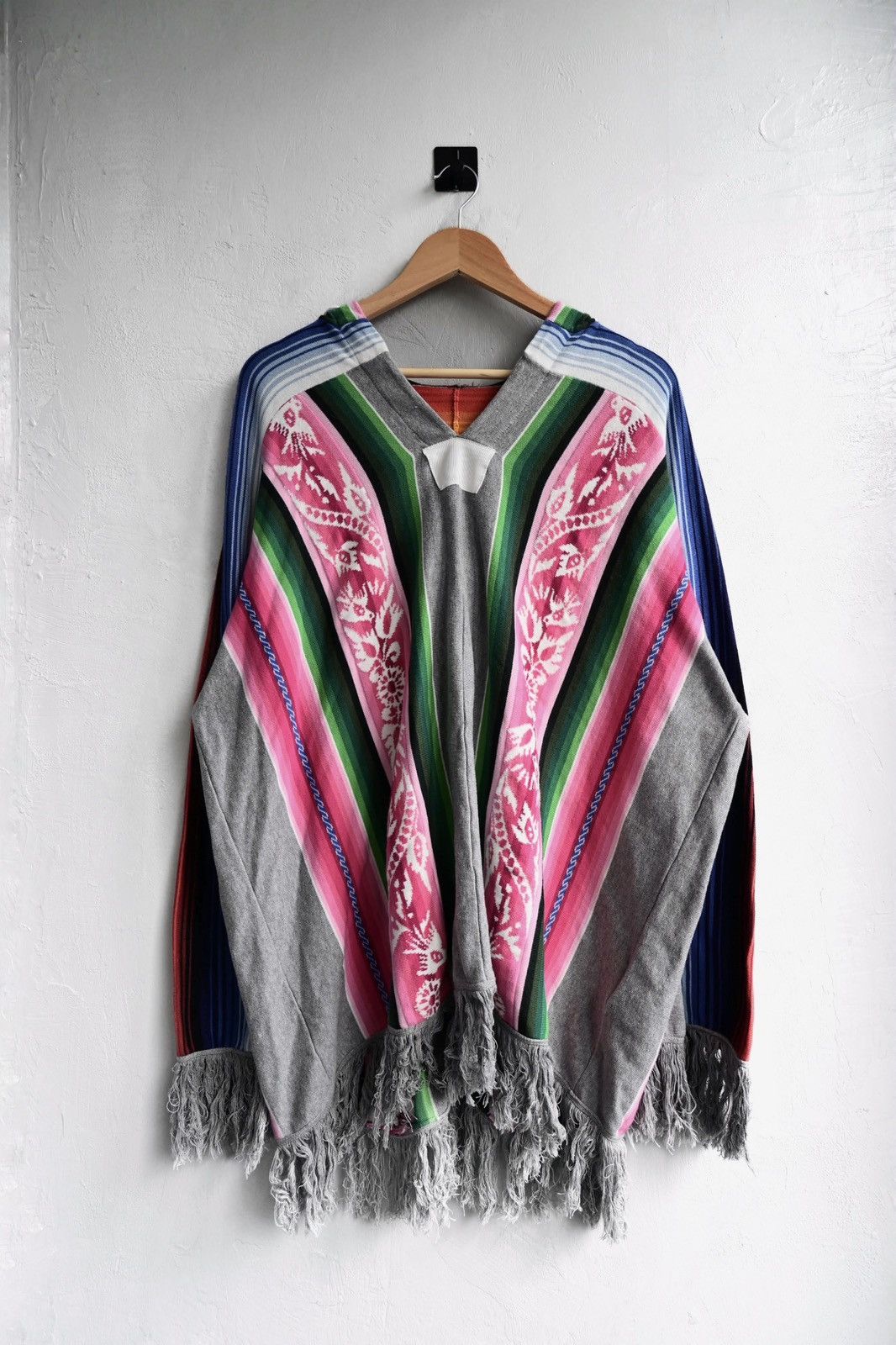 Sacai Sacai 16SS Fringed Poncho Hoodie Size US S / EU 44-46 / 1 - 1 Thumbnail